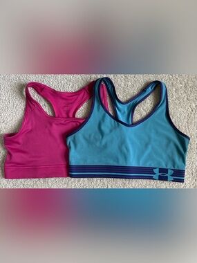 Umbro Fuchsia Pink and Teal Racerback Sports Bras